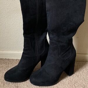 Madden Girl Klash Black Knee High Boots Size 7